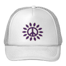 PURPLE PEACE FLOWER HAT