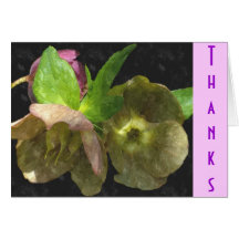 Purple Pink Bells Greeting Card