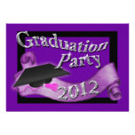 Purple pink graduation template CUSTOMIZE Custom Invitations