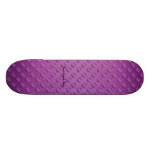 Purple polka dots on purple background skate boards
