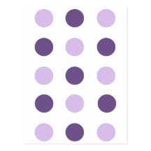 Purple Polka Dots Postcard