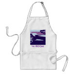Purple Pop Art Corvette Aprons