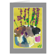 Purple Posies with Disability quote card