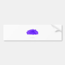 Purple Puffball Critter Bumper Sticker