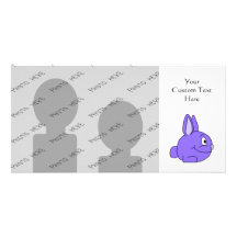 Purple Rabbit Picture Card