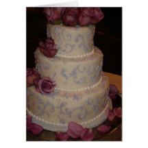 Purple Rose Wedding Invitation Cards