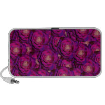 Purple roses laptop speaker