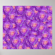 Purple roses poster