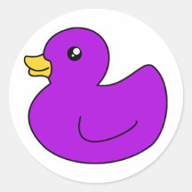 Purple Rubber Ducky Sticker