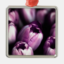 Purple Satin Christmas Tree Ornament
