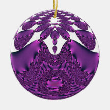 Purple Satin Ornament