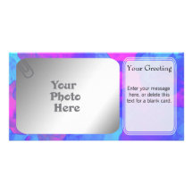Purple Smoke Fog PhotoCard Template Photo Card