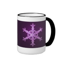 Purple Snowflake Coffee Mug