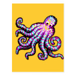 Purple Spotted Octopus Postcards
