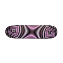Purple Square Pattern Skate Board Deck