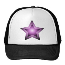 Purple Star Mesh Hats