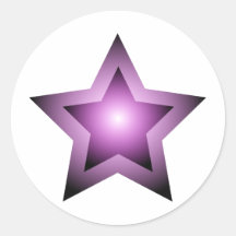 Purple Star Sticker