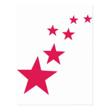purple stars post cards