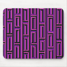 Purple Stripe Heart Design Mousepad