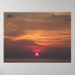 Purple Sunset Off French Coast Print