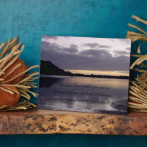Purple Sunset Watercolor - Psalm 16:6 plaques