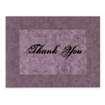 Purple Thank You Post Cards