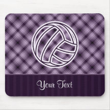 Purple Volleyball Mouse Pads