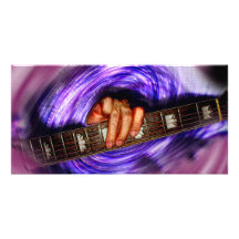 Purple Vortex Guitar Grip Picture Card