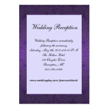 Purple Wedding Enclosure Card Business Card Template