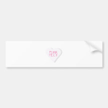 Purr Fect Candy Heart Bumper Stickers