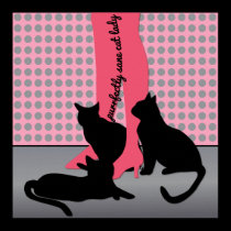 Purrfectly Sane Cat Lady posters