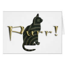 Purrr! Cat Greeting Card