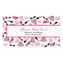 Purses Perfume & Lipstick Business Card