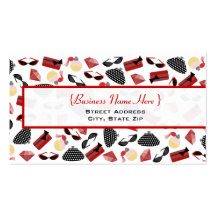 Purses Perfume Sunglasses & Rubies Business Card
