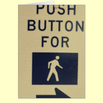 Push button for walk Card cards