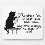 Pussy Can Read Funny Cat Mouse Pads