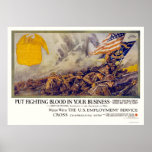Put fighting blood in your business poster