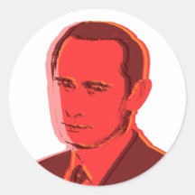 Putin vladimir round stickers
