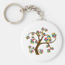 Puzzled Tree of Life Keychain