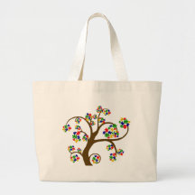 Puzzled Tree of Life Tote Bag