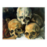 Pyramid of Skulls Paul Cezanne Post Card