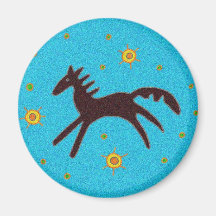 Pysanka Symbol: Horse Fridge Magnet