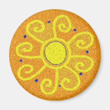 Pysanka Symbol: Sun Fridge Magnets