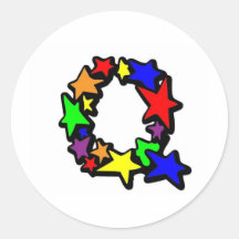 Q ROUND STICKER