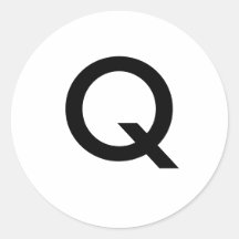 Q ROUND STICKER