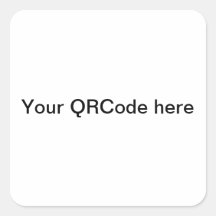 QRCode for your shop Pegatina Cuadradas Personalizadas