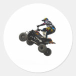 quad bike round sticker