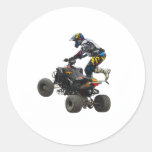 quad bike round stickers