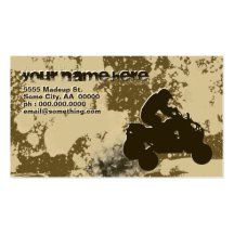 quads : dirt trail : business cards