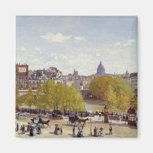 Quai du Louvre - Claude Monet Fridge Magnet